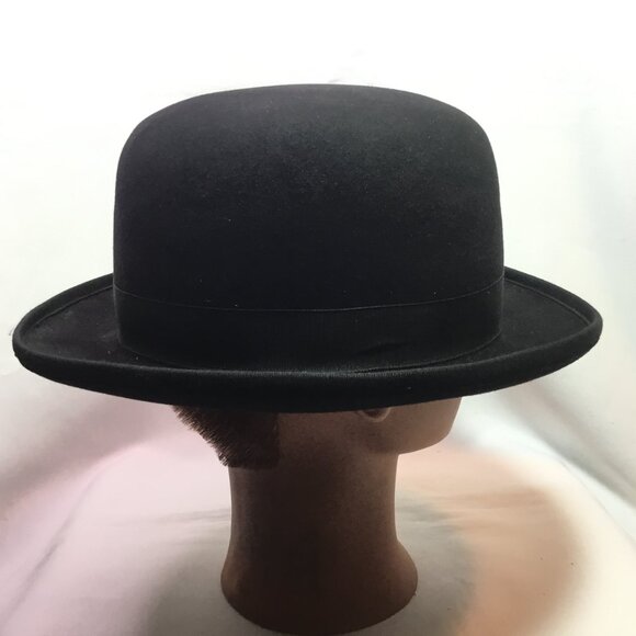 Beaver Brands Hats Derby Black 5X Fur Size 7 - Picture 4 of 13